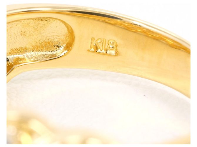 Autre Marque 18K Gelbgold-Ring mit Diamant Golden - Ansicht 5