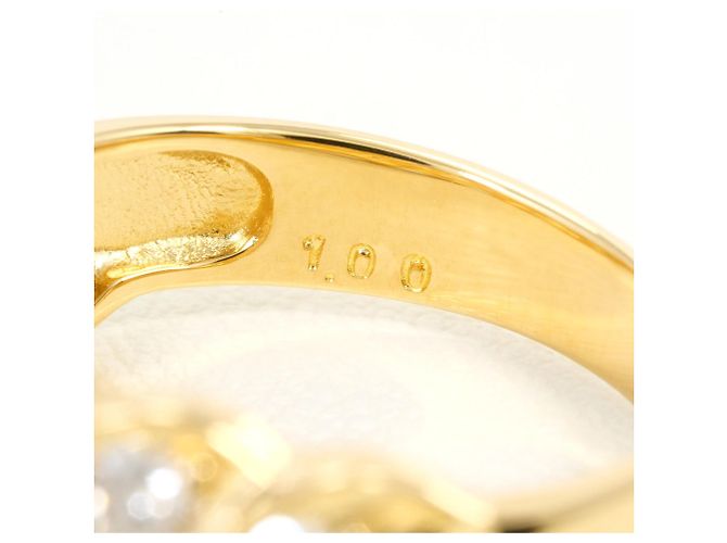 Autre Marque 18K Gelbgold-Ring mit Diamant Golden - Ansicht 6