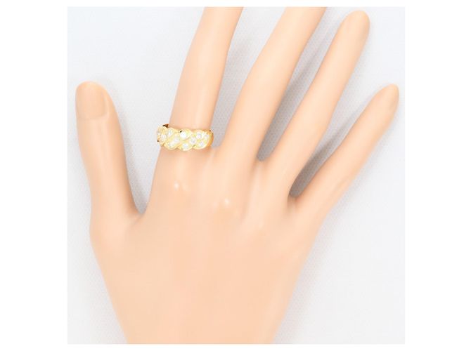 Autre Marque 18K Gelbgold-Ring mit Diamant Golden - Ansicht 7