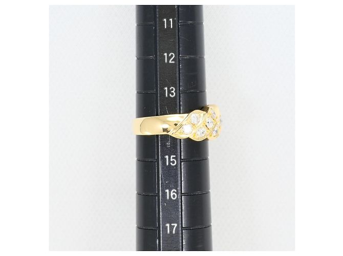 Autre Marque 18K Gelbgold-Ring mit Diamant Golden - Ansicht 8