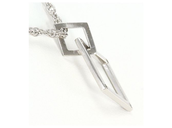 Autre Marque Platin-Halskette mit Diamant - Ansicht 2