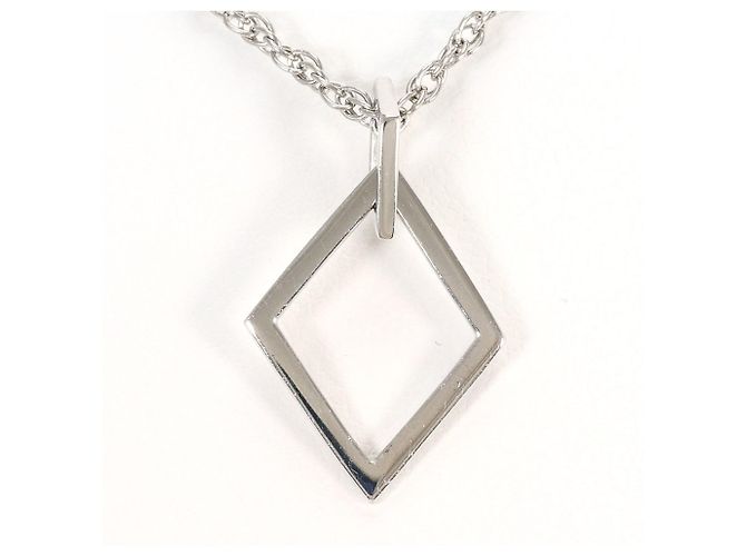 Autre Marque Platin-Halskette mit Diamant - Ansicht 3