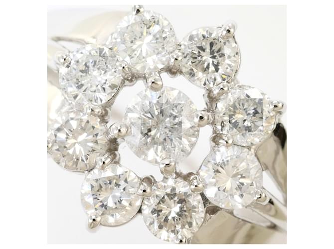 Autre Marque Platinring mit Diamant - Ansicht 2