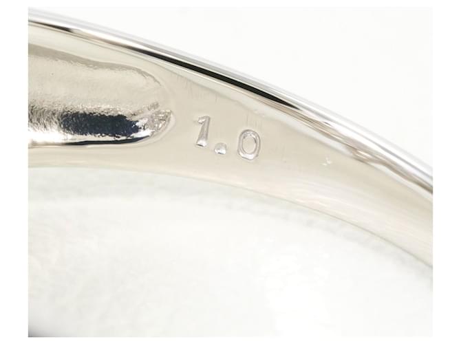 Autre Marque Platinring mit Diamant - Ansicht 6