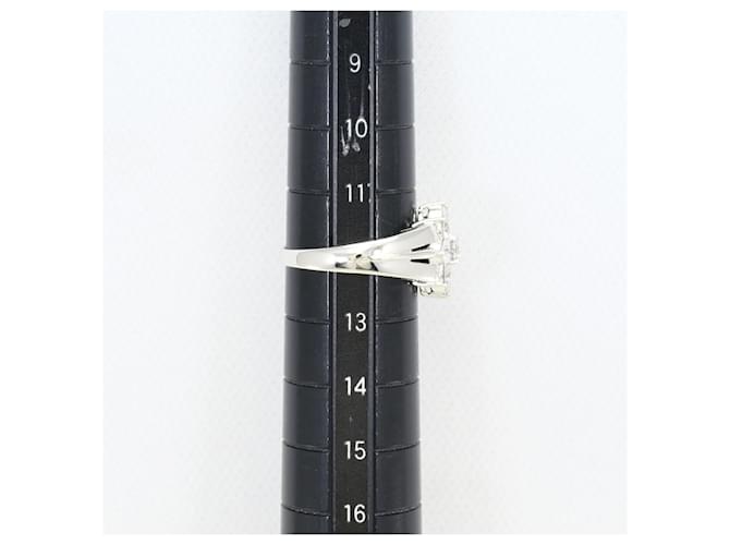 Autre Marque Platinring mit Diamant - Ansicht 8