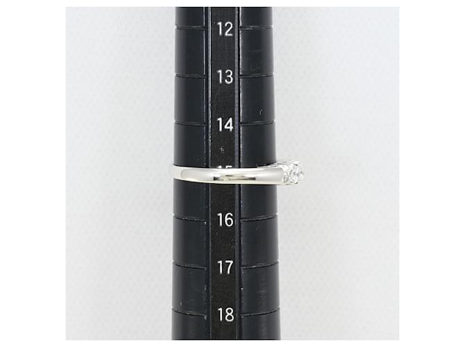Autre Marque Platinring mit Diamant - Ansicht 8