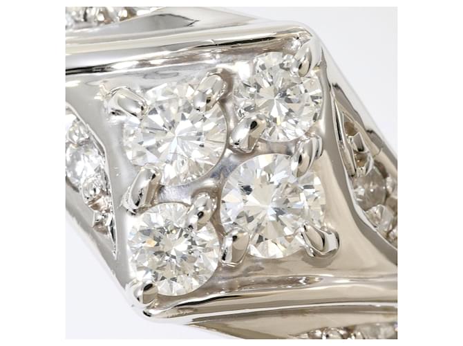 Autre Marque Platinring mit Diamant - Ansicht 2