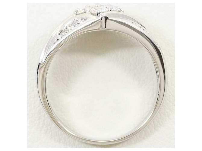 Autre Marque Platinring mit Diamant - Ansicht 3