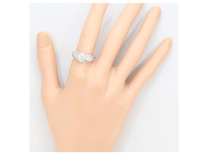 Autre Marque Platinring mit Diamant - Ansicht 7