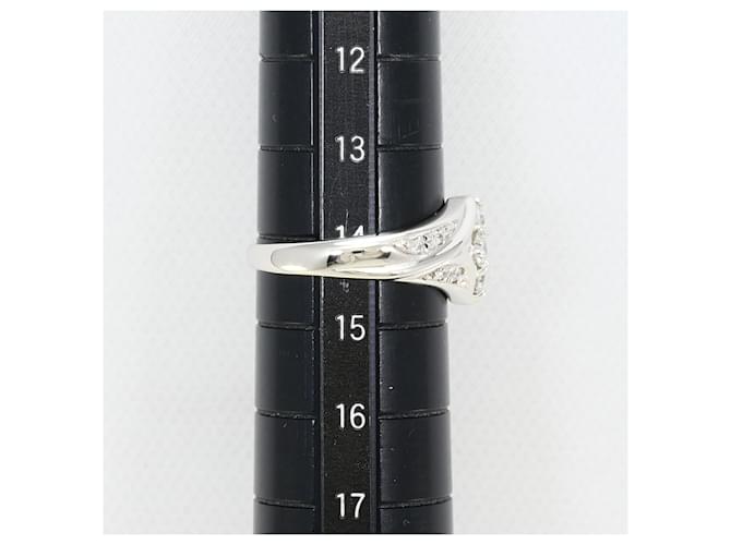 Autre Marque Platinring mit Diamant - Ansicht 8