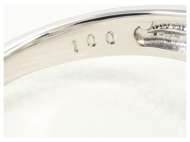 Autre Marque Anel de banda em platina PT900 com diamante - vista 6