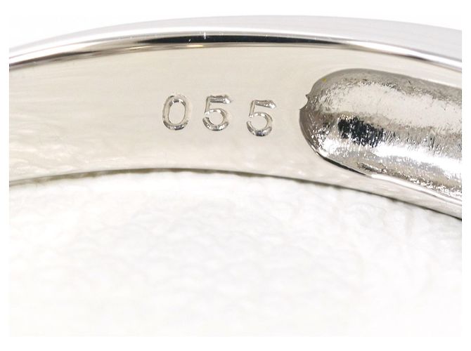 Autre Marque Anello a fascia in platino e diamanti - vista 6