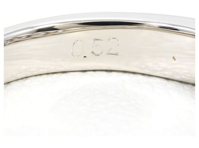Autre Marque Anello a fascia in platino e diamanti - vista 6