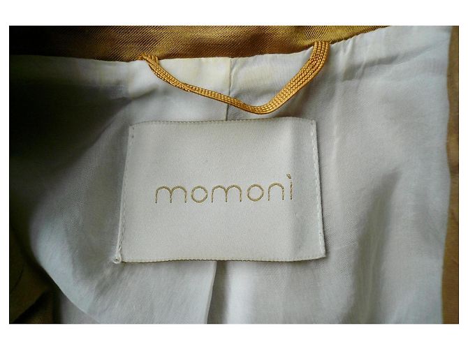 Autre Marque MOMONI Leinenjacke Ocker Beige - Ansicht 4