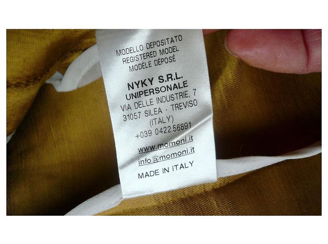 Autre Marque MOMONI Leinenjacke Ocker Beige - Ansicht 6