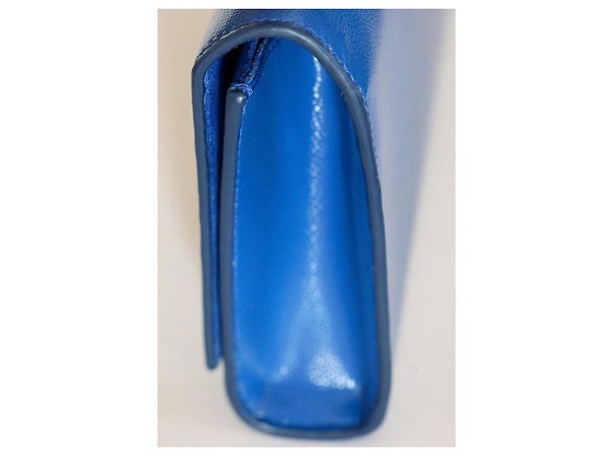 Saint Laurent Cassandre YSL in vernice blu reale - vista 5