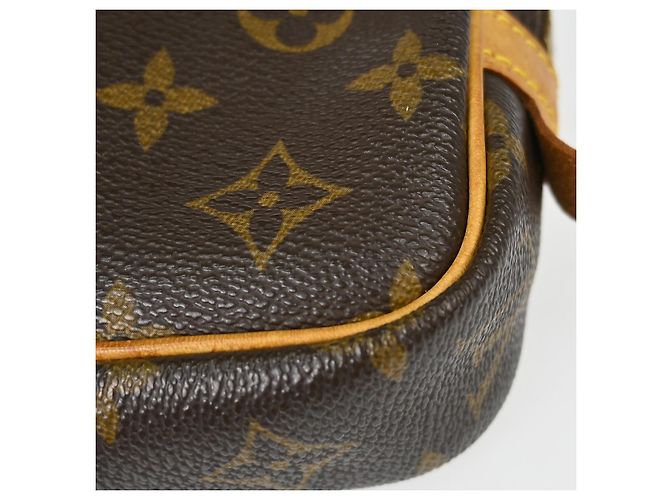 Borsa Louis Vuitton Pochette Marly Bandouliere in Canvas Monogram medium Marrone - vista 7