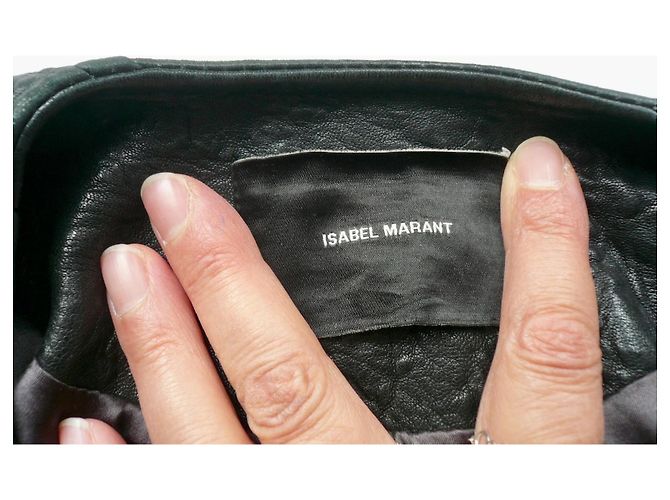 Isabel Marant Bubble Lederjacke aus Lammleder schwarz T36 - Ansicht 4