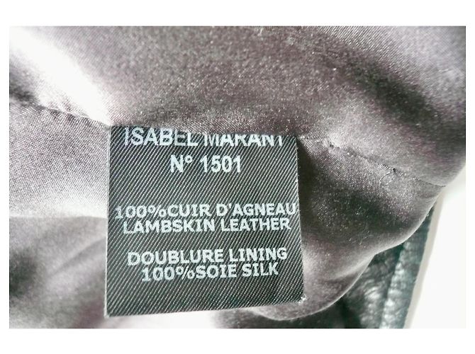 Isabel Marant Bubble Lederjacke aus Lammleder schwarz T36 - Ansicht 5