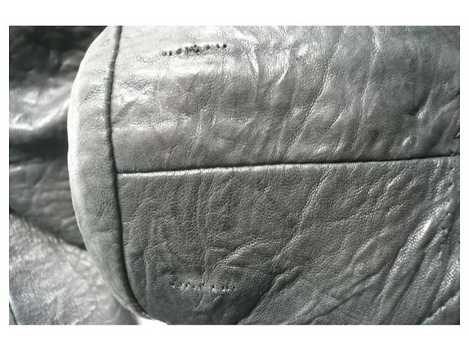 Isabel Marant Bubble Lederjacke aus Lammleder schwarz T36 - Ansicht 7