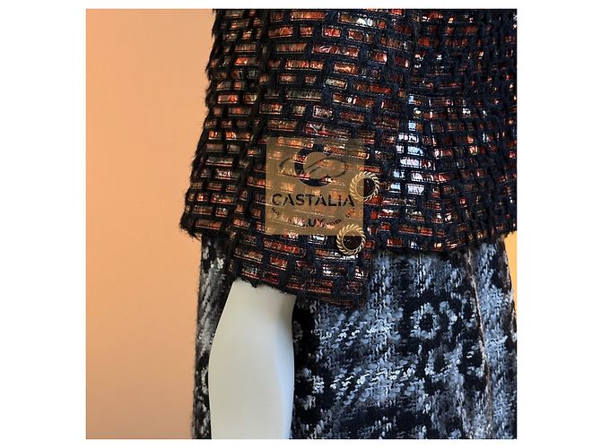 Chanel Métiers d'Art 2018 Tweed-Jacke Paris/Hamburg Mehrfarben - Ansicht 6