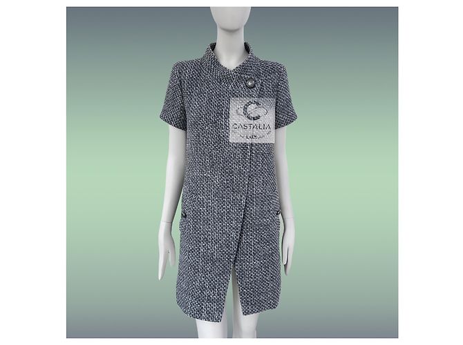 Chanel Tweed-Jacke Grau Lesage Lily Allen Style - Ansicht 4