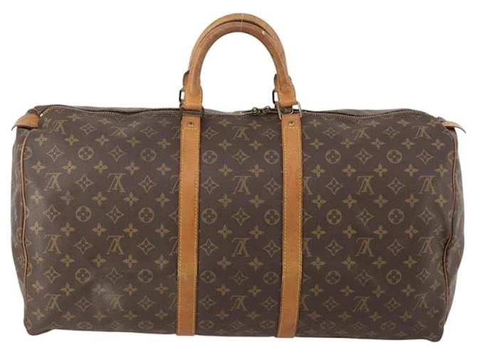 Louis Vuitton Keepall Monogram Canvas 55 Marrone - vista 2