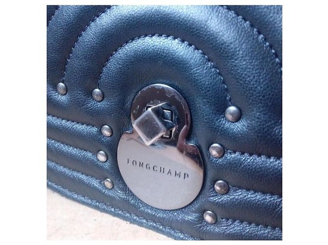 Borsa a tracolla Longchamp in pelle nera Nero - vista 14