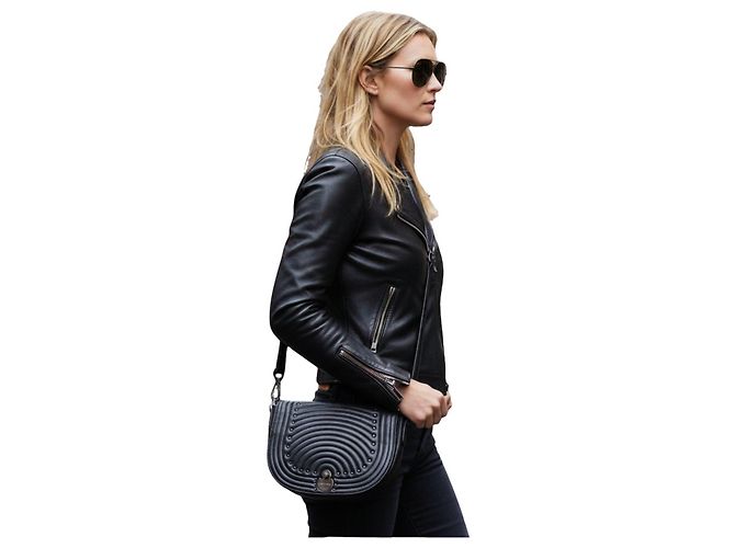 Borsa a tracolla Longchamp in pelle nera Nero - vista 2