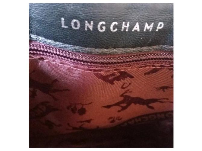 Borsa a tracolla Longchamp in pelle nera Nero - vista 9