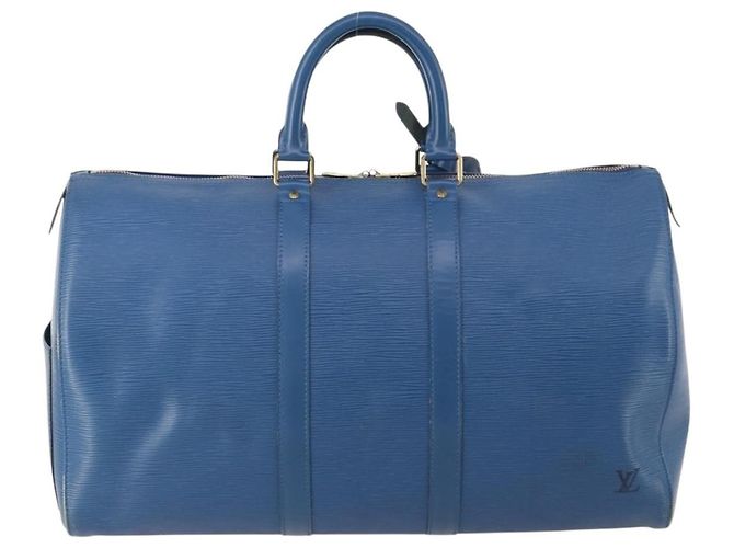 Louis Vuitton Keepall Epi Leather 45 Blu - vista 2