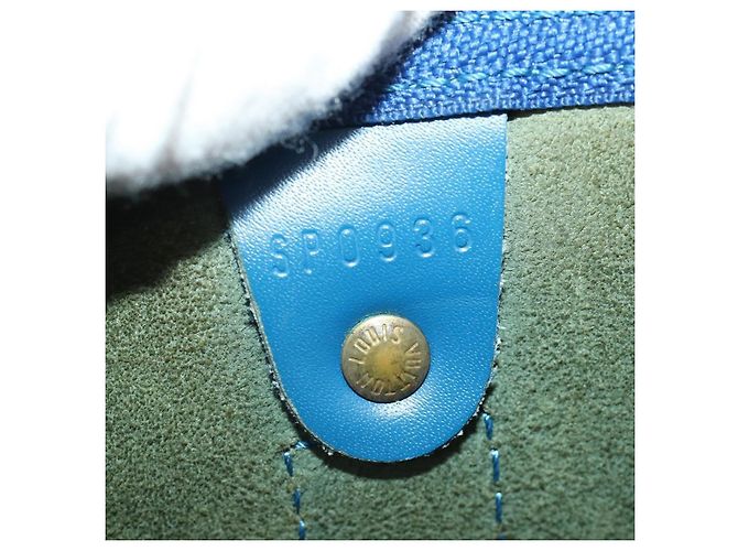 Louis Vuitton Keepall Epi Leather 45 Blu - vista 7