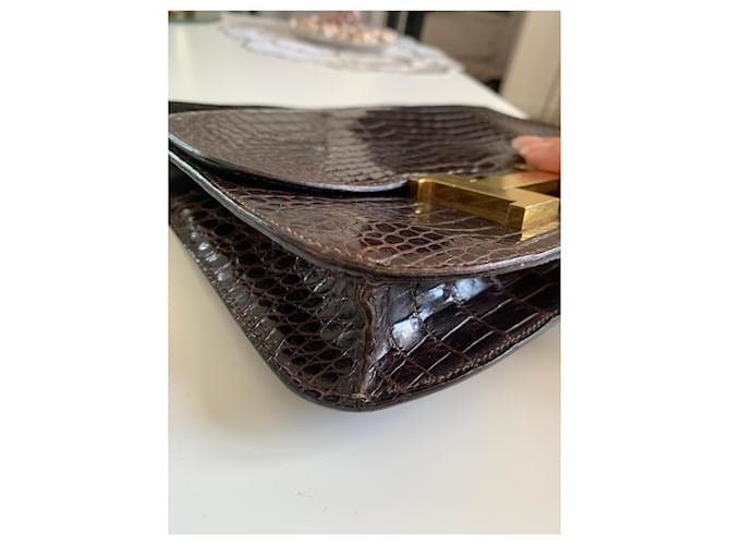 Borsa Hermès Constance in coccodrillo Marrone - vista 5
