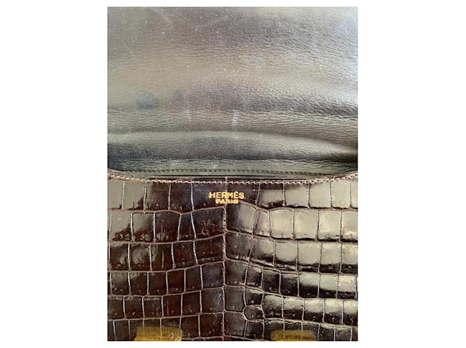 Borsa Hermès Constance in coccodrillo Marrone - vista 6