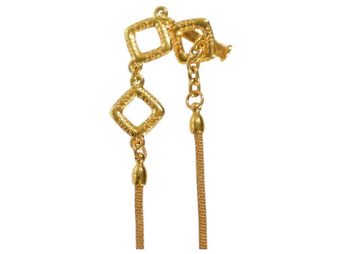 Yves Saint Laurent Collana Pendente in Vetro Ambra e Oro D'oro - vista 4