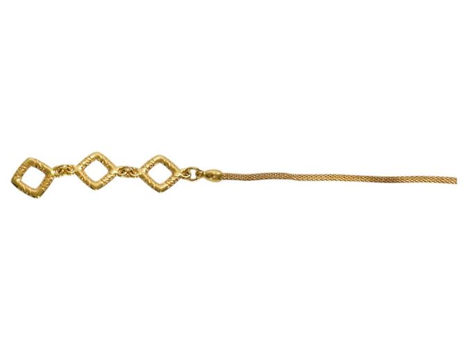Yves Saint Laurent Collana Pendente in Vetro Ambra e Oro D'oro - vista 7