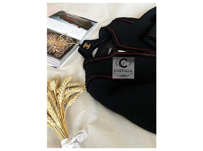 Chanel Giacca Tweed Nero Métiers d'Art 2009 - vista 4