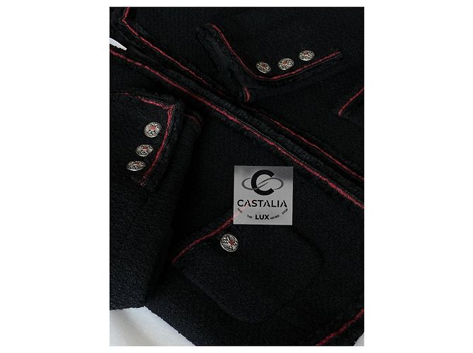 Chanel Giacca Tweed Nero Métiers d'Art 2009 - vista 5