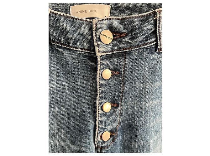 Anine Bing Jean Slim Azul Lavado - vista 2