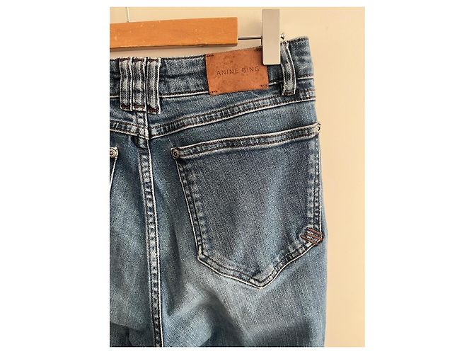 Anine Bing Jean Slim Azul Lavado - vista 4