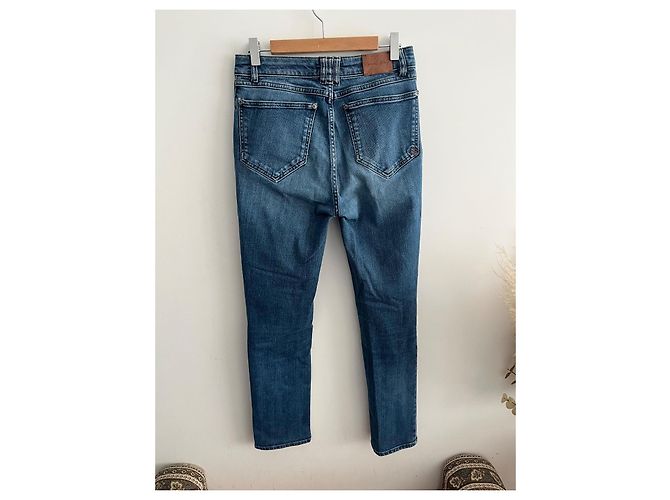 Anine Bing Jean Slim Azul Lavado - vista 5