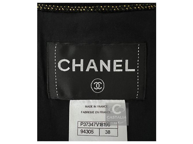 Chanel Paris / Venedig Cruise Collection Tweed-Jacke Schwarz - Ansicht 6