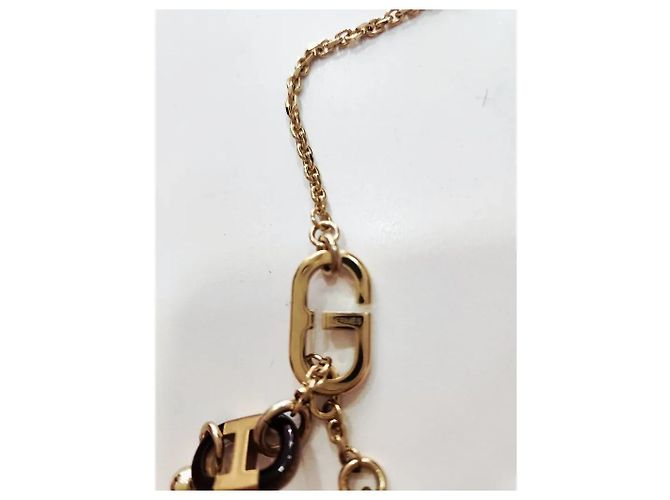 Chaîne d'ancre Hermès Collana Sautoir Ever Chain Anchor in Corno e Metallo Argento - vista 4