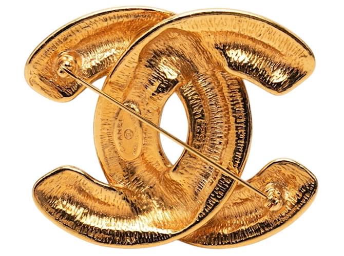 Spilla Chanel Coco Mark placcata oro D'oro - vista 2