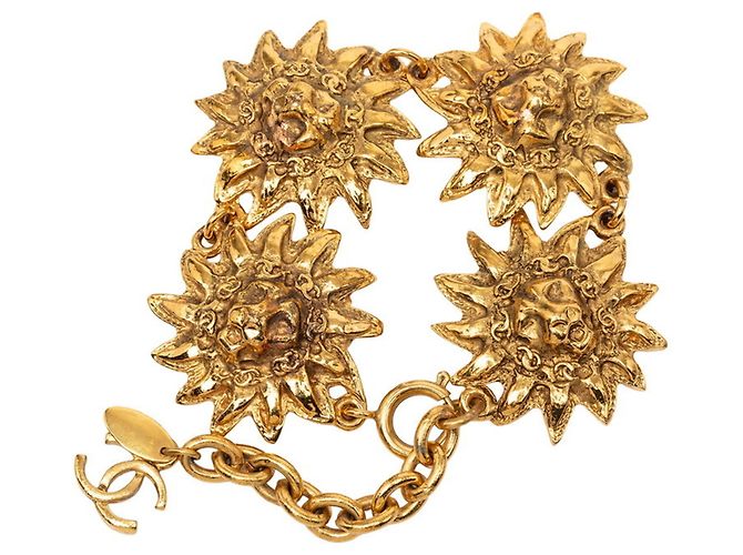 Bracciale Charm Chanel Vintage Motif Lion D'oro - vista 3