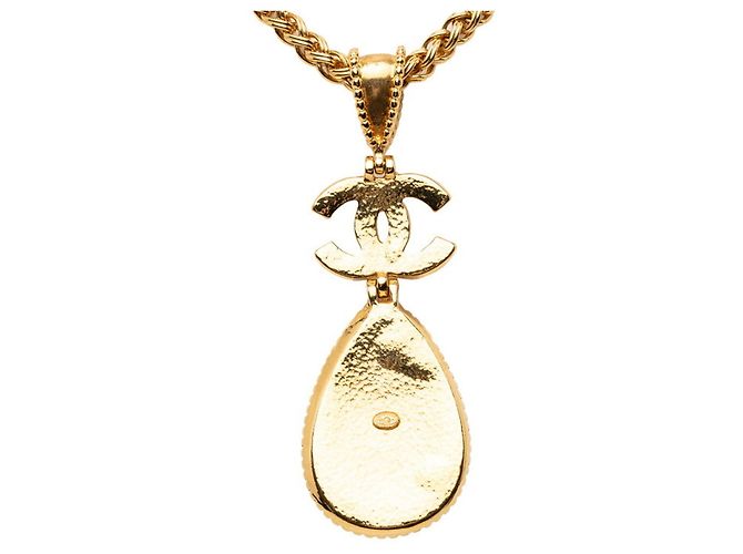 Collana Chanel Vintage Coco Mark Rogue Chain D'oro - vista 2
