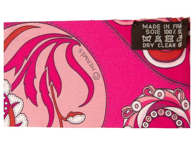 Foulard Hermès Twilly Festival des Amazones Rosa - vista 4