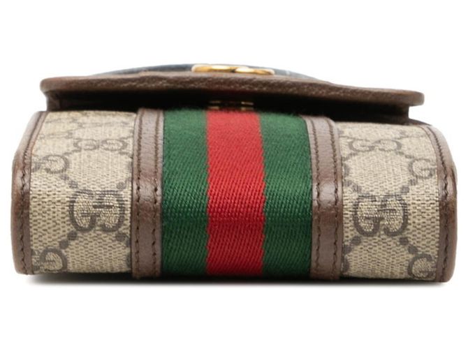 Borsa a tracolla Gucci GG Supreme Ophidia Marrone Beige - vista 3