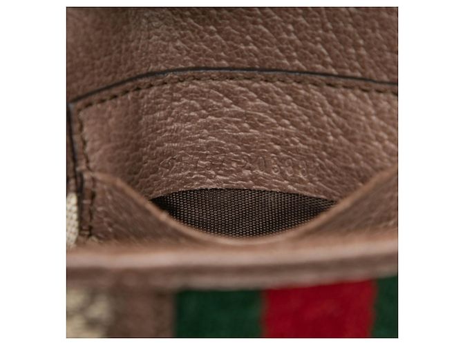 Borsa a tracolla Gucci GG Supreme Ophidia Marrone Beige - vista 6