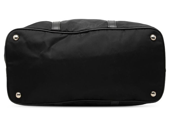 Borsa a mano/Borsa a tracolla con placca logo Triangle Prada Nero - vista 3